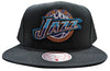 Mitchell & Ness Black NBA Utah Jazz HWC Core Basic Snapback - OSFA