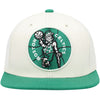 Mitchell & Ness Off Wht/Green NBA Boston Celtics Natural XL HWC Snapback - OSFA