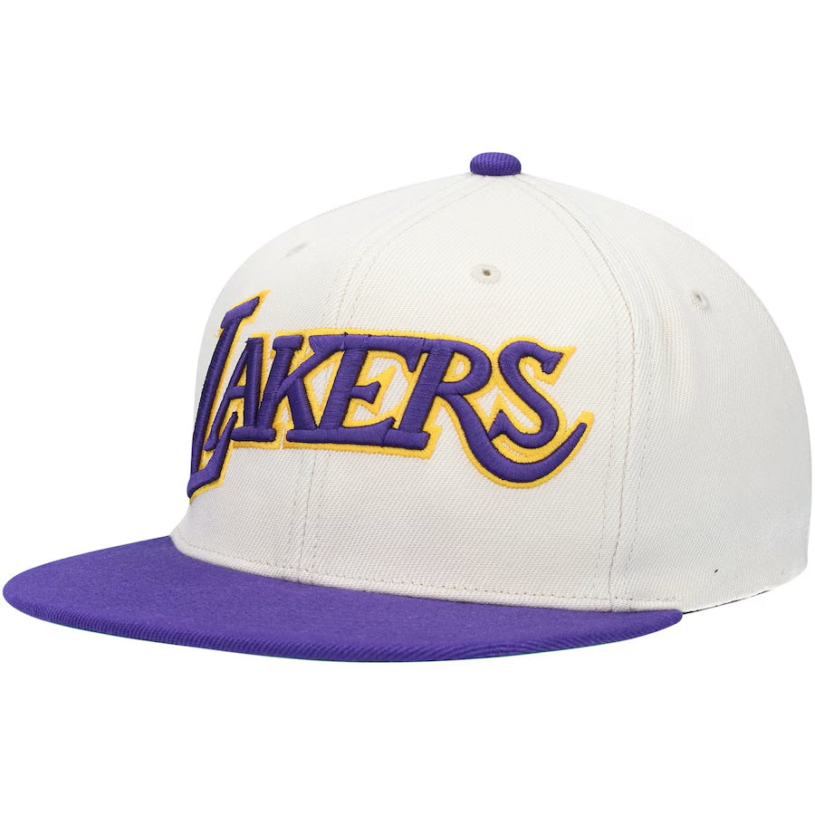 Mitchell & Ness Off Wt/Pl NBA Los Angeles Lakers Natural XL HWC Snapback - OSFA