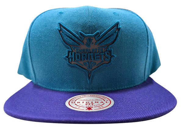 Mitchell & Ness Teal/Prpl NBA Charlotte Hornets Team Reflective Snapback - OSFA
