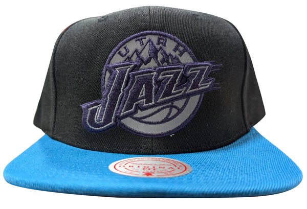 Mitchell & Ness Black/Blue NBA HWC Utah Jazz Team Reflective Snapback - OSFA