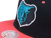 Mitchell & Ness Blk/Pink NBA Memphis Grizzlies Santa Ana 2-Tone Snapback - OSFA