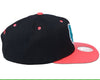 Mitchell & Ness Blk/Pink NBA Memphis Grizzlies Santa Ana 2-Tone Snapback - OSFA