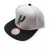 Mitchell & Ness White/Black NBA San Antonio Spurs Core Basic Snapback - OSFA
