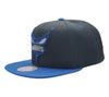 Mitchell & Ness Black/Blue NBA Charlotte Hornets Black Royalty Snapback - OSFA