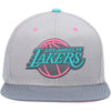 Mitchell & Ness Lght Grey NBA Los Angeles Lakers Grey Wolf Mags Snapback - OSFA