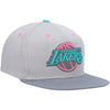 Mitchell & Ness Lght Grey NBA Los Angeles Lakers Grey Wolf Mags Snapback - OSFA