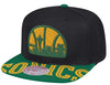 Mitchell & Ness Blck/Green NBA Seattle Supersonics Snapshot Snapback HWC - OSFA