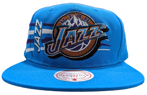 Mitchell & Ness Lght Blu NBA Utah Jazz Retro Bolt Deadstock HWC Snapback - OSFA