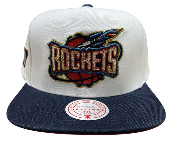 Mitchell & Ness Wt/Nvy NBA Houston Rockets 50th Anniversary HWC Snapback - OSFA
