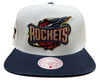 Mitchell & Ness Wt/Nvy NBA Houston Rockets 50th Anniversary HWC Snapback - OSFA