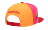 Mitchell & Ness Orange/Red/Pink NBA Miami Heat On The Block HWC Snapback - OSFA