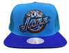 Mitchell & Ness Teal/Purple NBA Utah Jazz On The Block HWC Snapback - OSFA