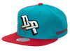 Mitchell & Ness Teal NBA Detroit Pistons Rear Script Deadstock Snapback - OSFA