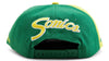 Mitchell & Ness NBA Seattle Supersonics Rear Script Deadstock Snapback - OSFA