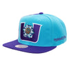 Mitchell & Ness Lt Blu/Prpl NBA Utah Jazz Rear Script Deadstock Snapback - OSFA