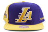 Mitchell & Ness NBA Los Angeles Lakers Rear Script Deadstock Snapback - OSFA