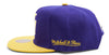 Mitchell & Ness NBA Los Angeles Lakers Rear Script Deadstock Snapback - OSFA