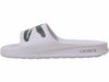 Men's Lacoste Croco 2.0 Synthetic Slides Wht/Drk Green (7-41CMA0010 1R5)