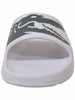 Men's Lacoste Croco 2.0 Synthetic Slides Wht/Drk Green (7-41CMA0010 1R5)