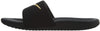 Little Kid's and Big Kid's Nike Kawa Slide Blk/Metallic Gld (819352 003)