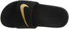 Little Kid's and Big Kid's Nike Kawa Slide Blk/Metallic Gld (819352 003)