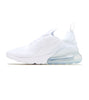 Big Kid's Nike Air Max 270 White/White-Metallic Silver (943345 103)