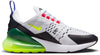 Women's Nike Air Max 270 White/Volt-Lt. Ultramarine (AH6789 116)