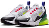 Women's Nike Air Max 270 White/Volt-Lt. Ultramarine (AH6789 116)