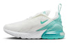 Little Kid's Nike Air Max 270 Summit White/Emerald Rise (AO2372 115)