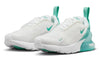 Little Kid's Nike Air Max 270 Summit White/Emerald Rise (AO2372 115)