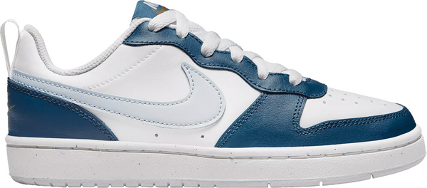 Big Kid's Nike Court Borough Low 2 Summit Wht/Pure Platinum (BQ5448 121)