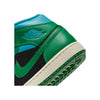 Women's Jordan 1 Mid Black/Lucky Green-Aquatone (BQ6472 033)
