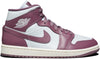 Women's Air Jordan 1 Mid Pure Platinum/Sky J Mauve-Sail (BQ6472 050)