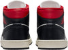 Women's Air Jordan 1 Mid Black/Gym Red-Sail (BQ6472 061)