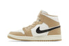 Women's Air Jordan 1 Mid Sail/Black-Desert (BQ6472 103)