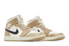 Women's Air Jordan 1 Mid Sail/Black-Desert (BQ6472 103)