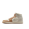 Women's Jordan 1 Mid Pale Ivory/LT Orewood BRN-Hemp (BQ6472 118)