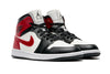 Women's Air Jordan 1 Mid Sail/Gym Red-Off Noir-White (BQ6472 160)