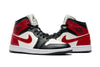 Women's Air Jordan 1 Mid Sail/Gym Red-Off Noir-White (BQ6472 160)
