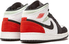 Big Kid's Jordan 1 Mid SE White/Track Red-Black-Igloo (BQ6931 100)