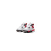 Toddler's Jordan 4 Retro White/Fire Red-Black (BQ7670 161)