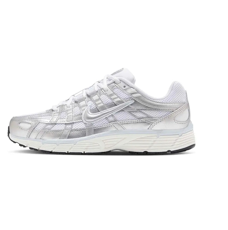 Women's Nike P-6000 White/Metallic Silver (BV1021 106)