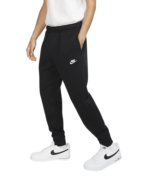 Men's Nike Black/White Sportswear Club Fleece Joggers (BV2671 010)