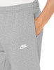 Men's Nike Dk Grey Heather/Matte Silver/Wht Sportswear Club Joggers