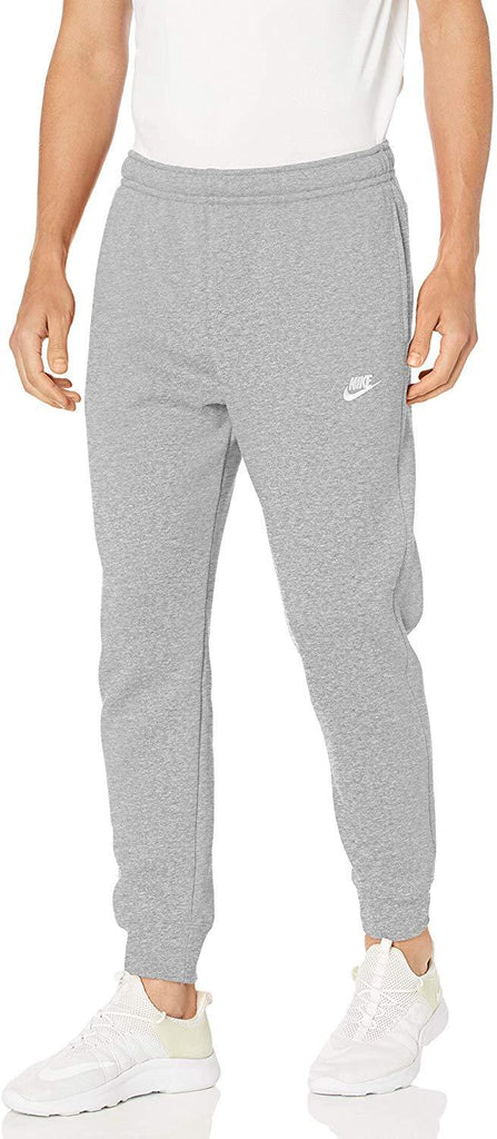 Men's Nike Dk Grey Heather/Matte Silver/Wht Sportswear Club Joggers
