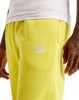 Men's Nike Yellow Strike/White Sportswear Club Fleece Joggers