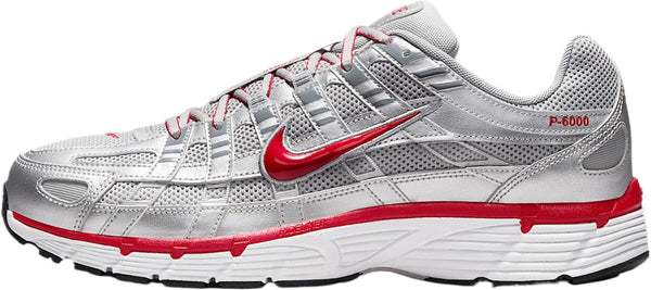 Men's Nike P-6000 Metallic Silver/Gym Red (CD6404 024)