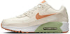Big Kid's Nike Air Max 90 LTR Pale Ivory/Amber Brwn-Phantom (CD6864 122)