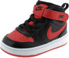 Toddler's Nike Court Borough Mid 2 Blk/University Red-White (CD7784 003)